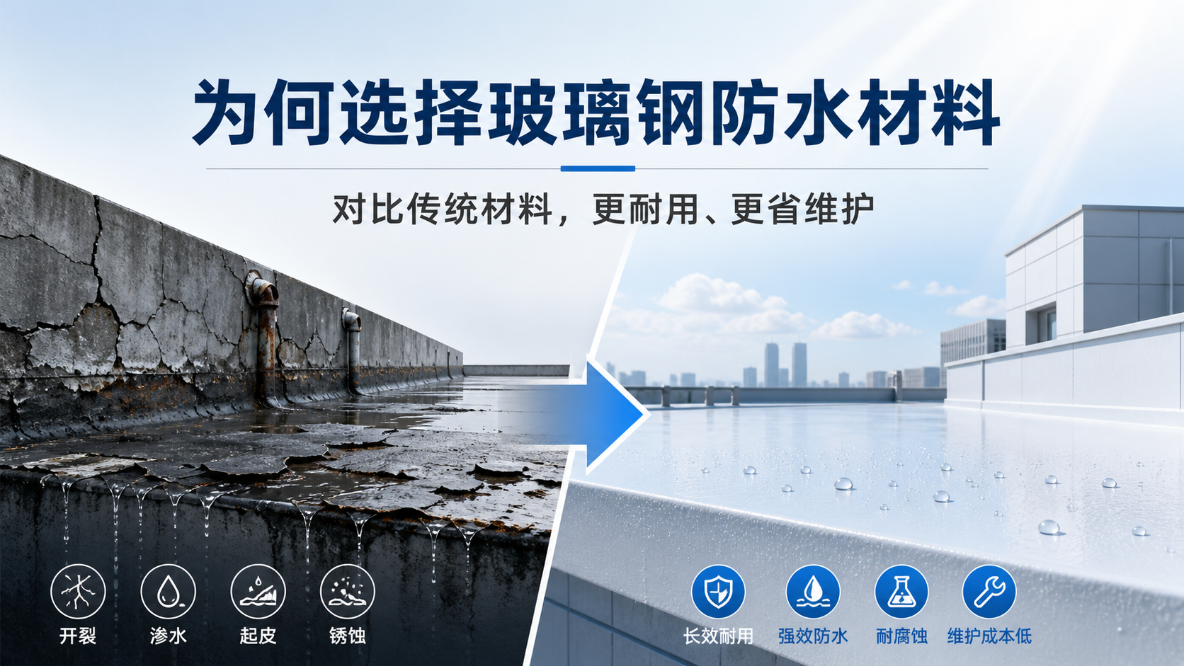 在鄂州，为何选择玻璃钢防水材料而非传统材料